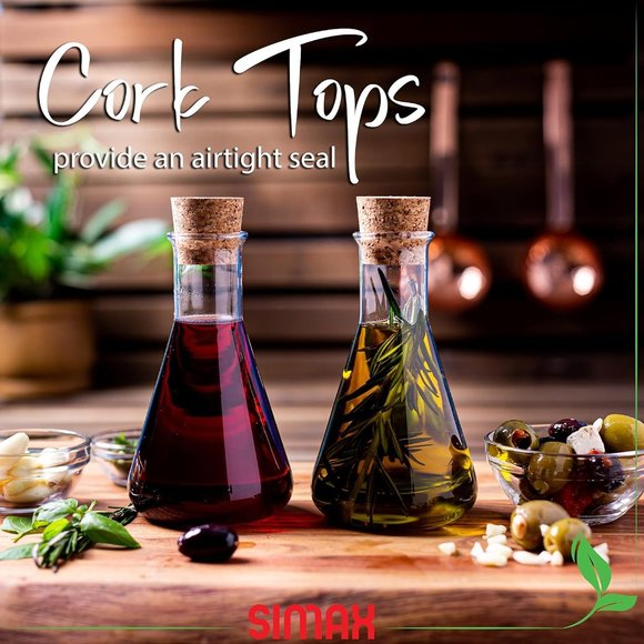 Olive Oil And Vinegar Cruet Set of 2-8 Oz - Picture 5 of 7